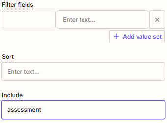 Zapier include field