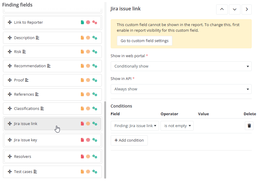 Jira Issue Link field