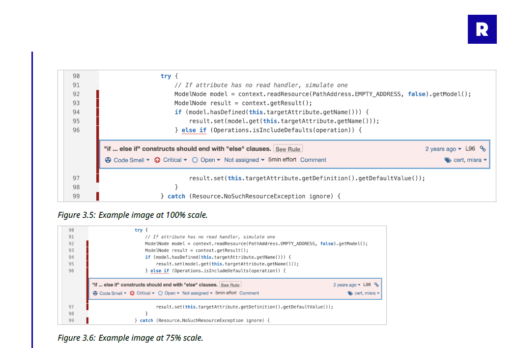 Security Reporter scaling images